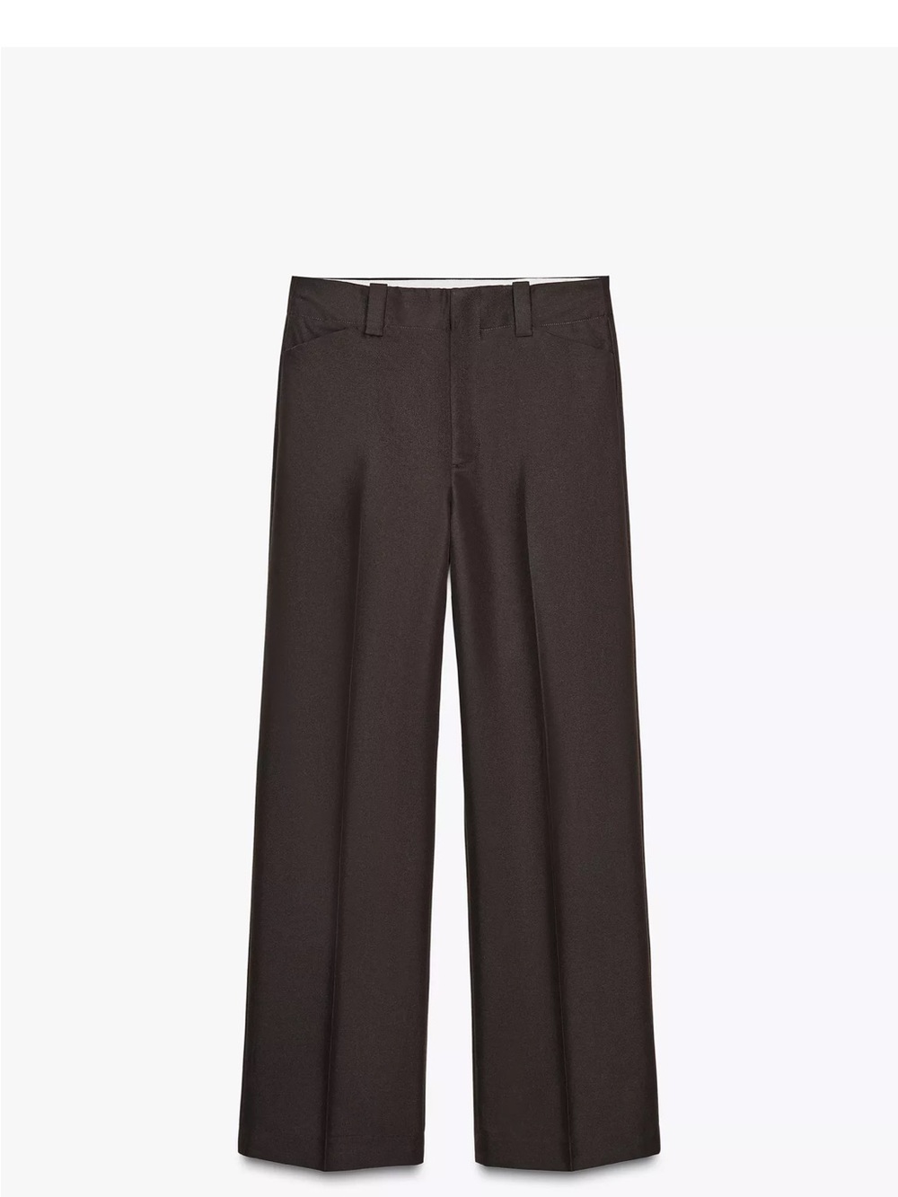 Zara Dark Brown Tailored Trousers